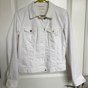 Vince Camuto White Denim Jacket, Size XS